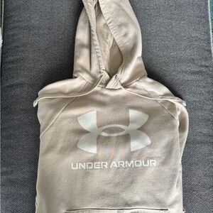 Under Armour Beige on Beige fleece lined Hoodie